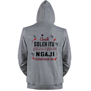 Jaket Hoodie Anak Soleh Rajin Ngaji