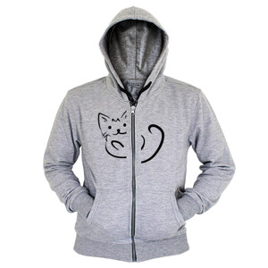 Hoodie Zipper Kucing Nanja