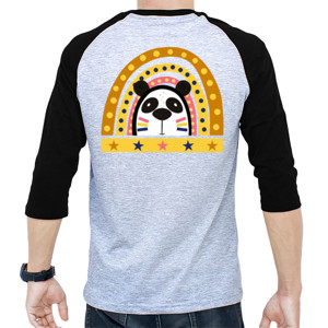 Kaos Raglan Panda Stars