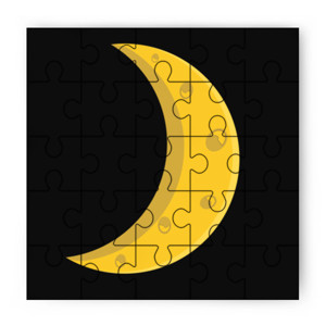 Puzzle Bulan Sabit (Crescent Moon)