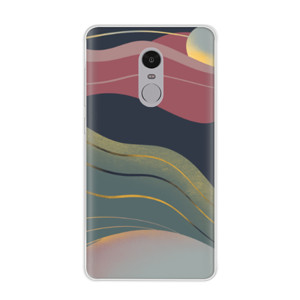 Lukisan Bergaris warna emas Casing HP