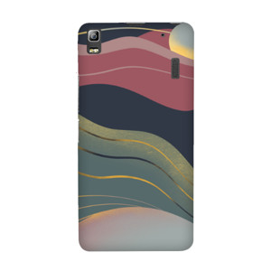 Lukisan Bergaris warna emas Casing HP