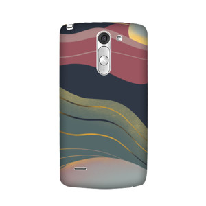 Lukisan Bergaris warna emas Casing HP