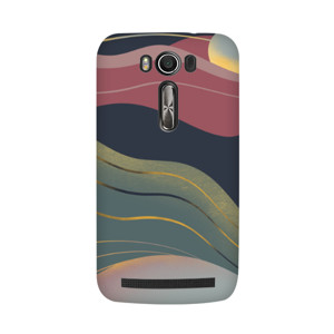 Lukisan Bergaris warna emas Casing HP