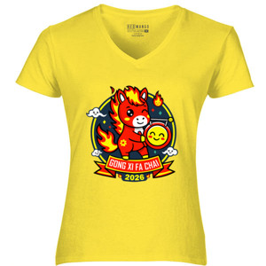 Kaos Gong Xi Fa Chai 2026 – Fire Horse Lucky T-Shirt