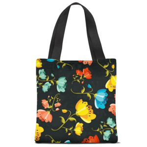 Tas Tote Fullprint Bunga yang indah