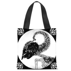 Tas Tote Fullprint Wayang