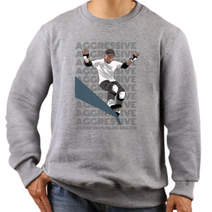 Jaket Sweater Aggressive Inline Skater Front