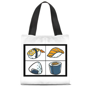 Tas Tote Fullprint Totebag sushi full print