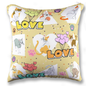 Bantal Cat love (kitten)