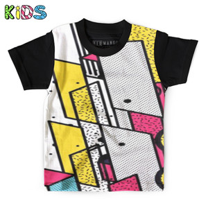 Kaos Anak Full-Print Neo memphis background 37