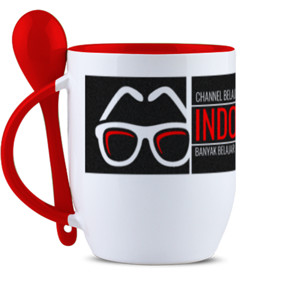 Mug Sendok Mug Sendok Merah Putih