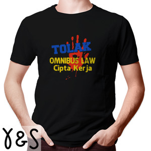 Kaos tangan tolak omnibus law