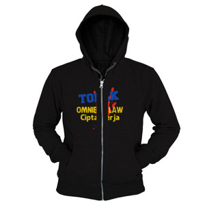 Hoodie Zipper tangan tolak omnibus law