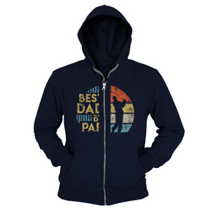 Hoodie Zipper Kaos Best Dad