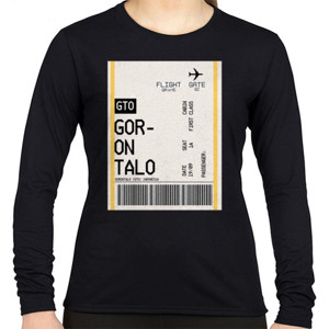 Kaos Boarding Pass Gorontalo