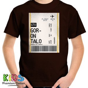 Kaos Boarding Pass Gorontalo