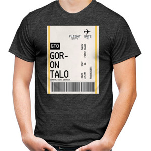 Kaos Boarding Pass Gorontalo