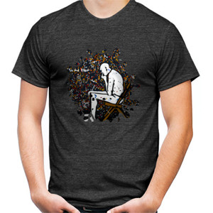 Kaos sitting alone abstrak