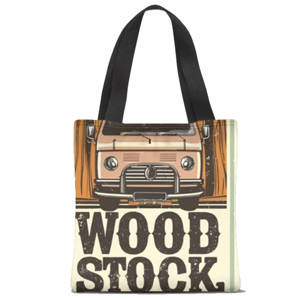 Tas Tote Fullprint Wood Stock 