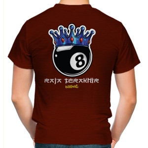 Kaos 8ball Raja Terakhir billiArt Shirt