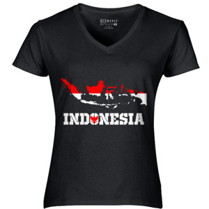 Kaos Kaos Indonesia Map Merah Putih