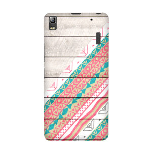 Pattern Coral Teal Chevron Wood Phonecase Casing HP