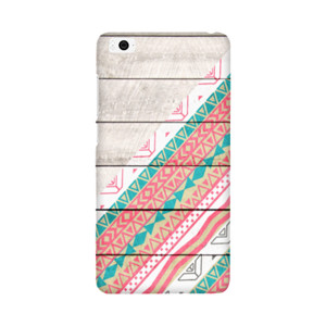 Pattern Coral Teal Chevron Wood Phonecase Casing HP