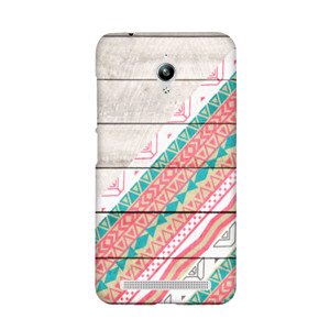 Pattern Coral Teal Chevron Wood Phonecase Casing HP