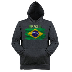 Jaket Hoodie Supporter Team Brazil