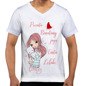 Kaos  pecinta binatang