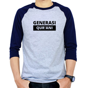 Kaos Raglan Generasi Qurani Black