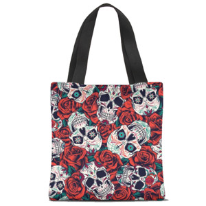 Tas Tote Fullprint Totebag tengkorak (skull)