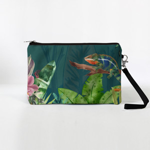 Dompet Beige and Green Aesthetic Floral