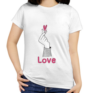 Kaos Kaos Hand Love Korea