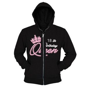 Hoodie Zipper Birthday queen T-Shirt