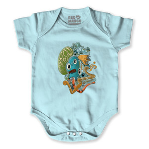 Baby Jumper Kaos Doodle Surealis Kaligrafi