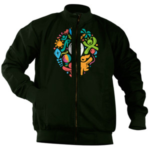 Jaket Bomber point cartoon