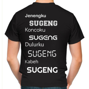 Kaos Salam satu hati paguyuban Sugeng