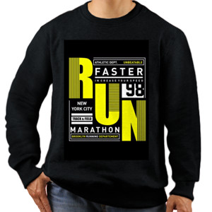 Jaket Sweater Run Faster Marathon 98 Yellow