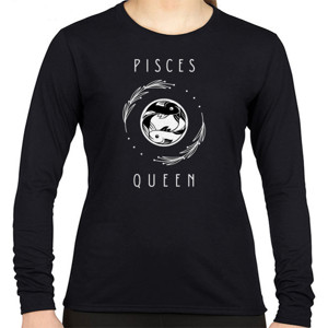 Kaos Zodiak pisces wanita tangan panjang