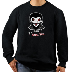Jaket Sweater I want you vampire