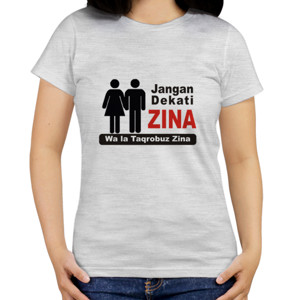 Kaos Design Jangan Dekati Zina