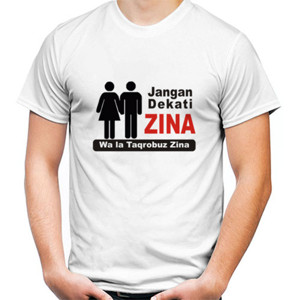 Kaos Design Jangan Dekati Zina