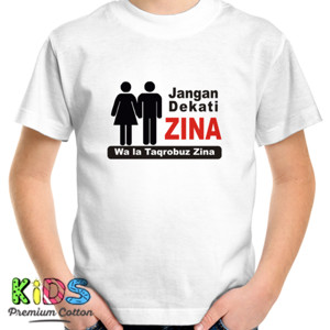 Kaos Design Jangan Dekati Zina