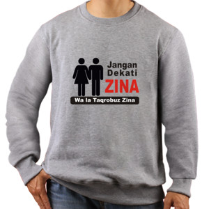 Jaket Sweater Design Jangan Dekati Zina