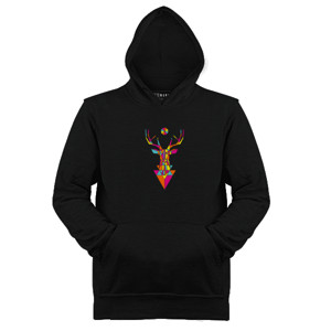 Jaket Hoodie Geometric Deer