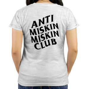 Kaos Anti Miskin - Black Font