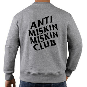 Jaket Sweater Anti Miskin - Black Font