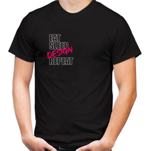 Kaos eat sleep design repeat ver 2